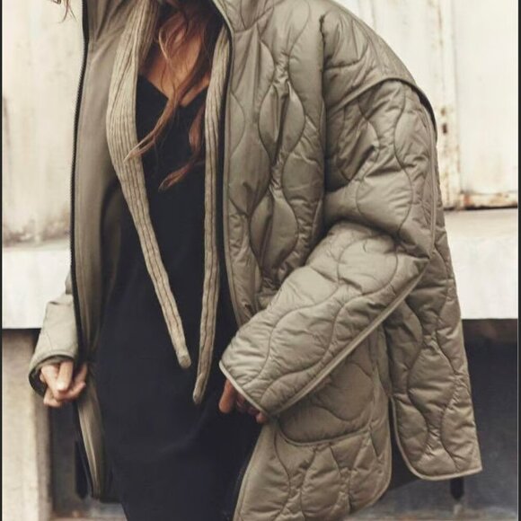 Zara Women’s Quilted Puffer Jacket, Size XS NEW WITH TAG! - Picture 7 of 8